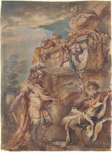 Alessandro alla tomba di Ciro da Giovanni Benedetto Castiglione