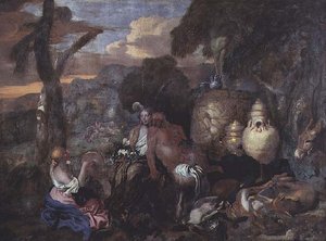 Baccanti e un satiro da Giovanni Benedetto Castiglione