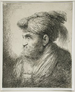 Uomo barbuto con turbante