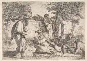 Diogene alla ricerca di un uomo onesto, ca. 1645-47 da Giovanni Benedetto Castiglione