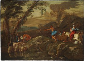 Il viaggio di Giacobbe, 1633 da Giovanni Benedetto Castiglione