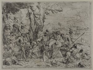 Laban cerca gli idoli di famiglia tra i beni di Giuseppe da Giovanni Benedetto Castiglione