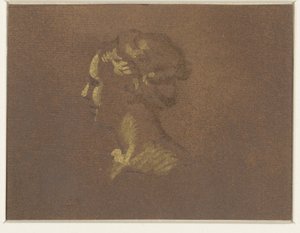 Testa di ragazza da Giovanni Benedetto Castiglione