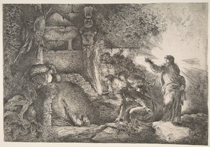 Resurrezione di Lazzaro da Giovanni Benedetto Castiglione