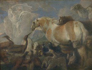 La Creazione, metà del XVII secolo da Giovanni Benedetto Castiglione