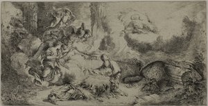 La Natività con Dio Padre e Angeli