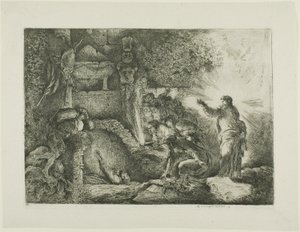 La resurrezione di Lazzaro da Giovanni Benedetto Castiglione