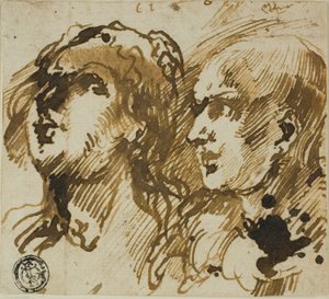 Due teste da Giovanni Benedetto Castiglione