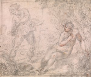 Ruggiero libera Angelica da Giovanni Biliverti