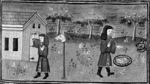 Decameron,Frédéric bussa alla porta di Madame Tessa; l