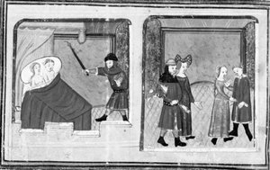Decameron, Cimone osserva Ifigenia; si celebra un doppio matrimonio. Quinta giornata, racconto 4 da Giovanni Boccaccio