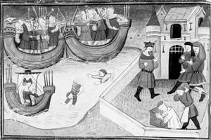 Decameron, Gerbino si imbarca sulla nave della figlia del re di Tunisi; Gerbino viene decapitato. Quarta giornata, racconto 4 da Giovanni Boccaccio