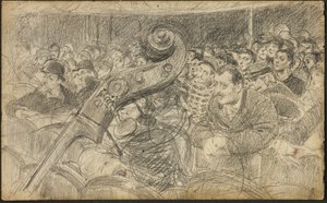 Pubblico a un Teatro Parigino II da Giovanni Boldini