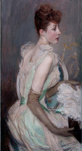Belle époque: Ritratto della contessa de Leusse nata Berthier (1868-1936) da Giovanni Boldini