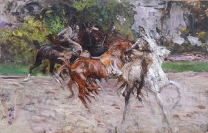 Cavalli al Bois de Boulogne, c.1885 da Giovanni Boldini