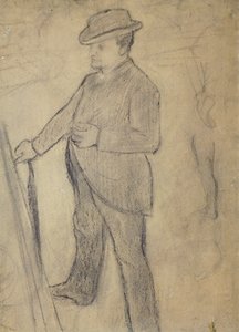 Ritratto di Boldini, di Edgar Degas (1834-1917), disegno da Giovanni Boldini