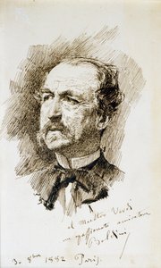 Ritratto di Emanuele Muzio da Giovanni Boldini