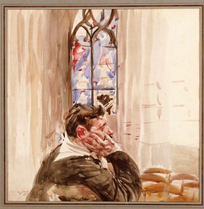 Ritratto di un uomo in una chiesa, 1900 da Giovanni Boldini