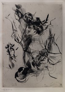 Ritratto di una giovane donna con figure da Giovanni Boldini