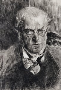Ritratto del pittore Adolph Menzel (dettaglio)