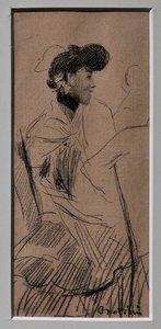 Donna elegante seduta da Giovanni Boldini