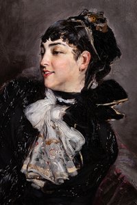 La Contessa di Rasty sul Divano (dettaglio) da Giovanni Boldini