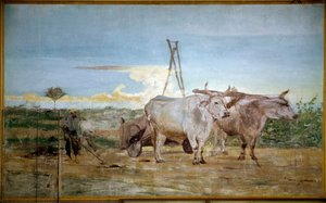 La raccolta del letame animale da Giovanni Boldini