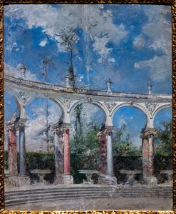 La colonnata a Versailles da Giovanni Boldini