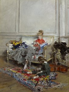 Giovane donna che fa l