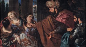 Ester davanti ad Assuero, tra il 1660 e il 1670 da Giovanni Bonatti