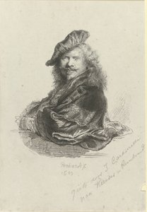 Ritratto di Rembrandt Harmensz. van Rijn da Giovanni Caramelli