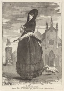La Zendale (Donna con cappuccio, o la donna che torna dalla chiesa) da Giovanni David