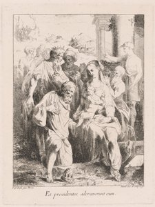 Adorazione dei Magi da Giovanni David, after Battista Dossi