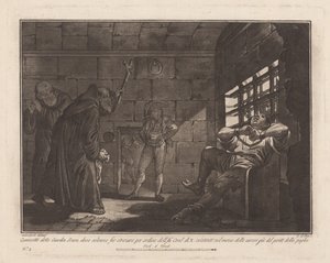 Il "Giardin Scuro," per esecuzioni per strangolamento da Giovanni De Pian, after Francesco Galimberti