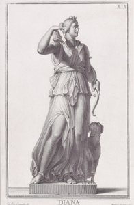 Statua di Diana da Giovanni Domenico Campiglia