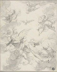 Lo Spirito Santo e gli angeli da Giovanni Domenico Ferretti
