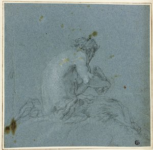 Un satiro che suona il flauto da Giovanni Domenico Tiepolo