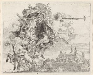 Stemma di Karl Philip von Greiffenklau, Principe-Vescovo di Wurzburg da Giovanni Domenico Tiepolo