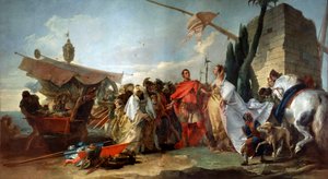 Cesare incontra Cleopatra da Giovanni Domenico Tiepolo