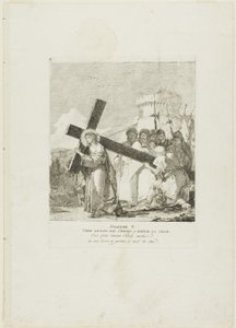 Cristo è aiutato da Simone di Cirene, quinta tavola della Via Crucis