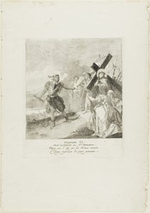 Il volto di Cristo viene asciugato da Santa Veronica, sesta tavola della Via Crucis da Giovanni Domenico Tiepolo