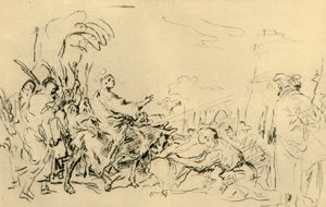 Ingresso di Cristo a Gerusalemme da Giovanni Domenico Tiepolo
