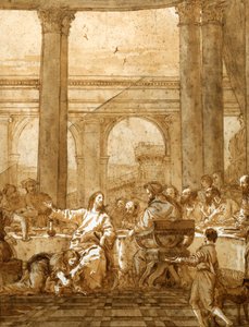 Festa nella casa di Simone, fine XVIII-inizio XIX secolo da Giovanni Domenico Tiepolo