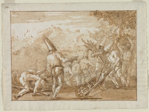 Raccolta di Legna, fine 1790 da Giovanni Domenico Tiepolo