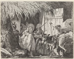 Giuseppe e Maria si preparano a partire da Giovanni Domenico Tiepolo