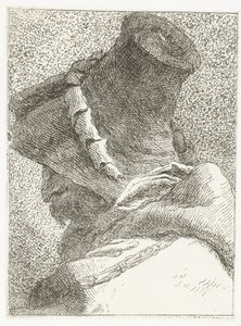 Uomo con testa girata e cappello (Raccolta di Teste)