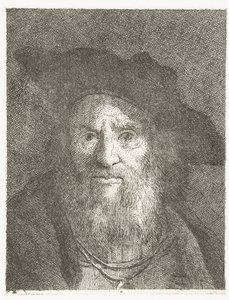 Uomo con berretto da Giovanni Domenico Tiepolo