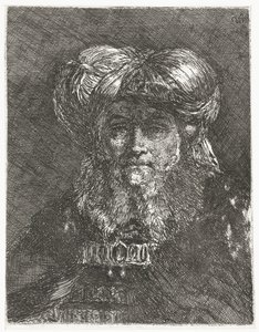 Uomo con grande turbante (serie: Raccolta di Teste)