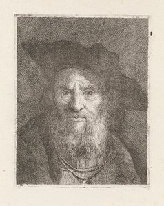 Vecchio con cappello, dalla Raccolta di Teste da Giovanni Domenico Tiepolo