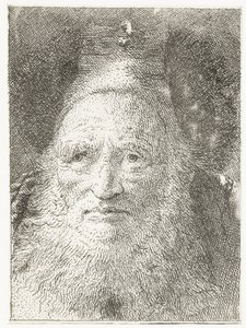 Vecchio con cappello di pelliccia da Giovanni Domenico Tiepolo